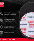 Three Inch Pro Grade Black Foam Finishing Pads For Car Polishing And Detailing, showing enhanced durability and tear resistance.