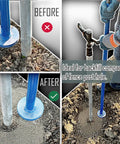 Two In One Beefy Post Hole Digging And Tamping Tool With Forty Eight Inch Dig Bar Spade Blade On One End And Round Tamper On The Other Heavy Duty Welded Steel For Fence Posts Landscaping And Gardening used for backfill compaction
