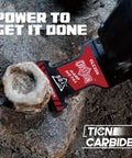 Pro Level Carbide Oscillating Multi Tool Blades With TiCN Coating for cutting through hard metal bolt in renovation.