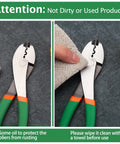 Pro Grade Electrician Terminal Crimp Pliers With Cutter for 10 to 22 AWG Wire Durable Cable Crimp Tool With PVC Handle in cleaning process