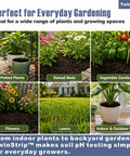 Must Have Quad Pad Four Zone Soil pH Test Strips Kit 0.25 pH Increments, 120 Count For Hydrangeas, Garden Soil, Herbs