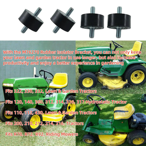 Heavy Duty Rubber Vibration Mounts To Keep Your John Deere Smooth As Butter Replace M76270 M89320 Set Of 4 Isolation Bushings