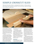 Jigs and Fixtures for the Table Saw and Router: 26 Innovative Designs to Maximize Your Tools, Speed Up Projects, and Level Up Your Woodworking Game for Pro Grade Results, simple crosscut sled on table saw