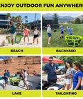 Pickleball Roundnet Yard Game For Outdoor Fun Beach Backyard Lawn Play With Easy Assembly Includes Paddles Balls