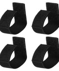 Four Pack Heavy Duty Belt Keepers Fit 2 To 2 1/4 Inch Duty Belts With Killer Hook Loop Straps, black elastic grips.