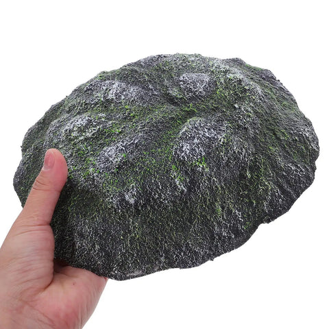 Top Shelf Floating Turtle Basking Platform With Smooth Stairs And Low Key Indestructible Resin Build, hand-held rock detail.