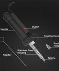 Diagram of Automatic Desoldering Pump Solder Sucker With Strong Vacuum For One Handed Use Black Desoldering Tool 110V 30W