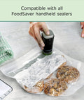 Sealing 1-Quart BPA-Free Multilayer Vacuum Zipper Bags For Air Tight Food Storage That Keeps Freshness Weeks Not Days with sealer