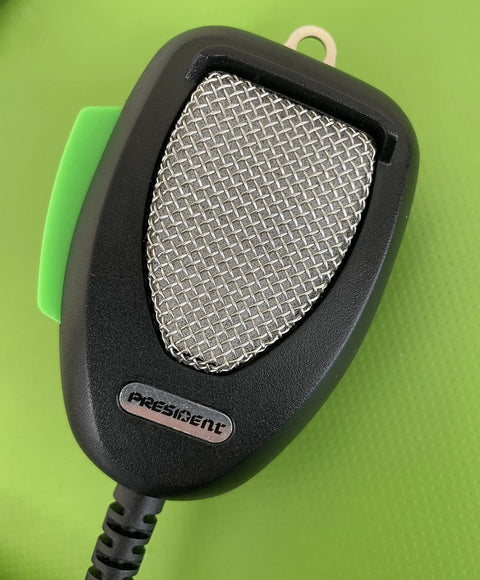 Front view of DIGIMIKE Microphone With Noise Reduction Circuit NRC for 6 Pin CB Radios, showing its rugged heavy-duty design.