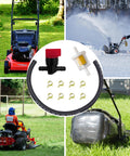 Fuel Line Hose Kit With Inline Fuel Filter And Shut Off Valve For Lawn Mower And Generator Engines DIY Friendly