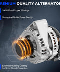 Beefed Up 150 Amp Alternator Replacement For 2014 Through 2019 Silverado Sierra with copper windings and insulating coating