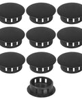 10 Pcs 28mm Plastic Hole Plugs Snap In Locking Hole Covers End Caps For Furniture Fencing Posts And Pipes Durable Nylon Black