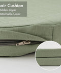 Comfy Cozy Dining Chair Cushions Set Of 4 With Ties For Indoor And Outdoor Use Non Slip Backing Machine Washable Removable Covers