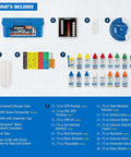 Top Shelf Saltwater Pool Test Kit Featuring FAS DPD High Range Chlorine Checker with test chemicals and storage case.