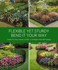 24 Inch High Outdoor Garden Fence Border Edging Roll Made From HDPE With UV Anti Aging Finish Keeps Rabbits And Small Pests Out No Dig Fencing