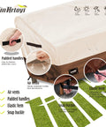 Beefy 3 Seater Outdoor Couch Cover Fits Up To 76Wx32Dx31H Inches Waterproof Heavy Duty Patio Furniture Cover With features labeled