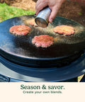 Smash Burger Kit With Cast Iron Press, Spatula, Seasoning Shaker And Patty Papers For Perfect Grillin At Barbecues And Tailgates