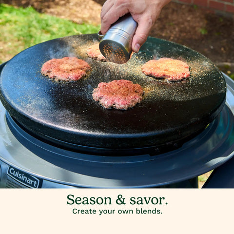 Smash Burger Kit With Cast Iron Press, Spatula, Seasoning Shaker And Patty Papers For Perfect Grillin At Barbecues And Tailgates