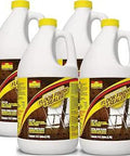 Four bottles of Ultra High Gloss Floor Finish Wax With 33 Percent Solids For Terrazzo Vinyl Tile Rubber And Concrete Labor Saver