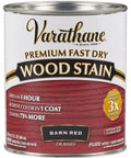 Straight Up Fast Dry Wood Stain In Bold Barn Red Quart, oil-based, suitable for furniture and craft projects.