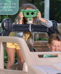 Kids playing on Truck Climber Outdoor Playset For Kids, Backyard Playground With Slide And Climbing Wall, Jungle Gym.