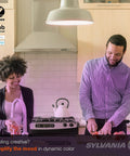 Couple cooking under Smart Color Changing A19 LED Bulb With Tunable White, ZigBee Enabled, 16 Million Colors in kitchen
