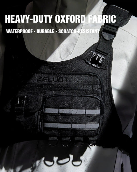12L Hydration Running Vest for Men With On the Go Storage for Running and Cycling, waterproof heavy-duty oxford fabric