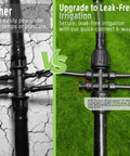 Comparison of traditional vs leakage-proof Six Pack One Half To One Quarter Inch Drip Irrigation Fittings Push To Fit Barbed Tee Splitter Leakproof Locking Connector For One Half Inch Tubing Six Way Distribution For Precise Backyard Watering.