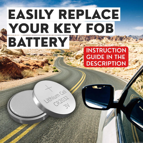 Hyundai Key Fob Replacement Batteries Pack Of 2 For Remote Fobs Quick Power Boost For Your Car highway background