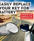 Fresh Replacement Key Fob Batteries For Toyota Remote Keeping Your Vehicle Alive And Running Smooth With Two Cr2032 Cell Packs close-up on CR2032 battery