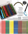 All In One Bass Fishing Lures Kit With 32 Premium Five And A Half Inch Soft Plastic Worms Wacky Rig Gear 20 Hooks 25 Nail Weights 40 Wacky O Rings Rig Tool And Portable Tackle Box For Serious Anglers