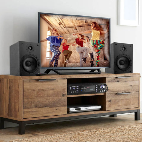 Beast Bluetooth Home Stereo Amplifier With 3000 Watts Max Power 1500 Watts RMS Multi Channel Receiver in entertainment setup