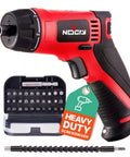 Cordless Electric Screwdriver Kit With Built In LED Light And 31 Pc Bit Set, Rechargeable Battery, 10 Nm Torque, 0 To 230 RPM