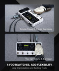 GE150 Pro Guitar Multi Effects Processor With 200 Presets, 170 Effects, 55 Amp Models, 4 footswitch design on floor