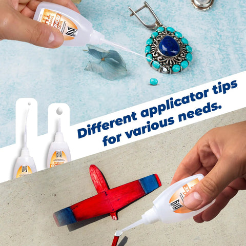One Component Cyanoacrylate Silicone Glue 20g With A Precise Nozzle For Delicate Surfaces used on jewelry and toy repair