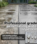 Heavy Duty Penetrating Concrete Sealer For Driveway One Gallon Water Based Paver Protectant Outdoor Waterproof natural finish on wet concrete.