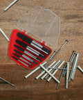 Top Rated 6 Piece Stripped Screw Extractor Kit And Damaged Bolt Remover Set For Tough DIY Jobs, Heavy Duty Screws Gone Bad Fixer Upper Essential Tool red case
