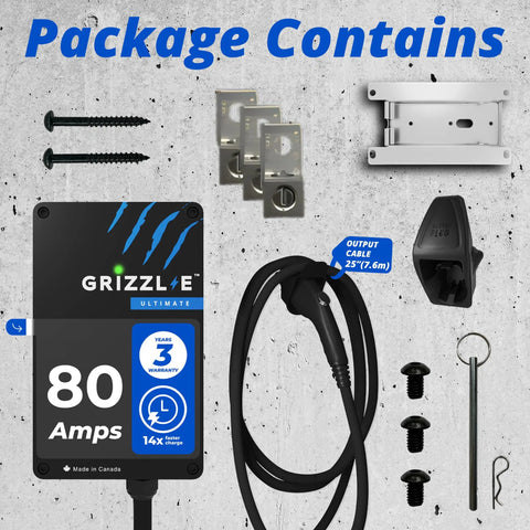 Ultimate Level 2 80 Amp 19.2 kW EV Charger Built Tough With 25 Ft Cable WiFi Connected UL Type 4 Metal Enclosure