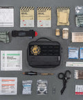 Vehicle IFAK Trauma Kit With CAT Tourniquet, Black Tactical First Aid Kit In MOLLE Pouch For Car, Travel, Camping, Hunting