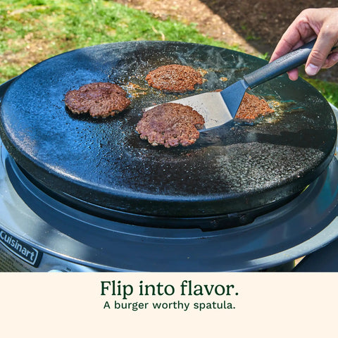 Smash Burger Kit With Cast Iron Press, Spatula, Seasoning Shaker And Patty Papers For Perfect Grillin At Barbecues And Tailgates