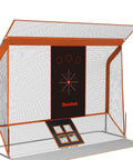 Heavy Duty 10ft By 7ft Golf Hitting Cage With Reinforced Steel Frame and Anti Rust Netting for Indoor Outdoor Practice