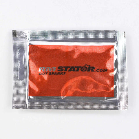 Brand New RMSTATOR Kit With Flywheel And Puller Tool For Suzuki Lta 400 Quads Model Years 2002 Through 2007, packaging detail.