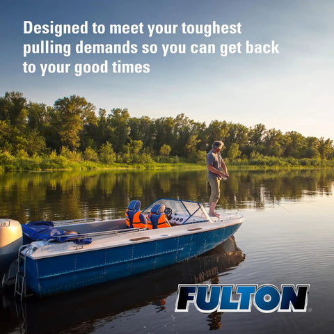 Person fishing on a lake near blue boat, showcasing the need for Boat Trailer Winch 1800 Lb Capacity With 20 Ft Winch Strap And Hook