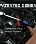 Half Inch Digital Torque Wrench With Rotating Display For Precise Fastening, 19.9 To 154.8 Lb Ft Range, Four Percent Accuracy, Beep Alerts When Target Reached, Easy Unit Conversions Between Lb Ft Nm Kg, Half Inch Drive, Made In Taiwan in engine bay