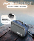 Deluxe Bait Binder For Soft Plastics And Rigs Water Resistant Tackle Storage System with zippered sleeves on dock