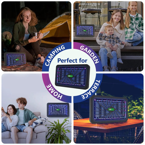 Powerful Indoor Bug Zapper With UV A LED That Kills Mosquitoes And Flies For Homes Offices And Patios, A Killer Fly Trap
