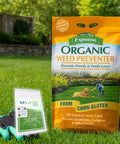 Corn Gluten Meal Weed Preventer For Lawns And Pathways With Slow Release Nitrogen For Thicker Greener Turf Includes Gardening Claw Gloves And Soil Test Strips Covers 1250 Sq Ft.