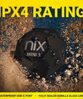 Portable Color Sensor And Color Matcher Tool With 300000 Plus Paint Library For Instant RGB Hex And CMYK Values Dust Debris And Splash Resistant IPX4 So You Can Quick Match Paint On Any Surface Like A Pro against sand and debris background.