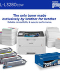 Wireless Color Laser Printer With Duplex Printing, Compact Design, Mobile And Ethernet Connectivity, Alexa Compatibility, And Laser Quality Output, Prints Like A Pro For Small Offices Or Home Offices, Includes 2 Month Refresh Subscription Trial with toner and paper stacks.