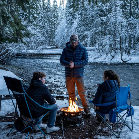Smokeless Propane Fire Pit 19 Inch Portable Firebowl 58K BTU With Self Igniter Cover And Carry Straps For RV Camping And Outdoor
